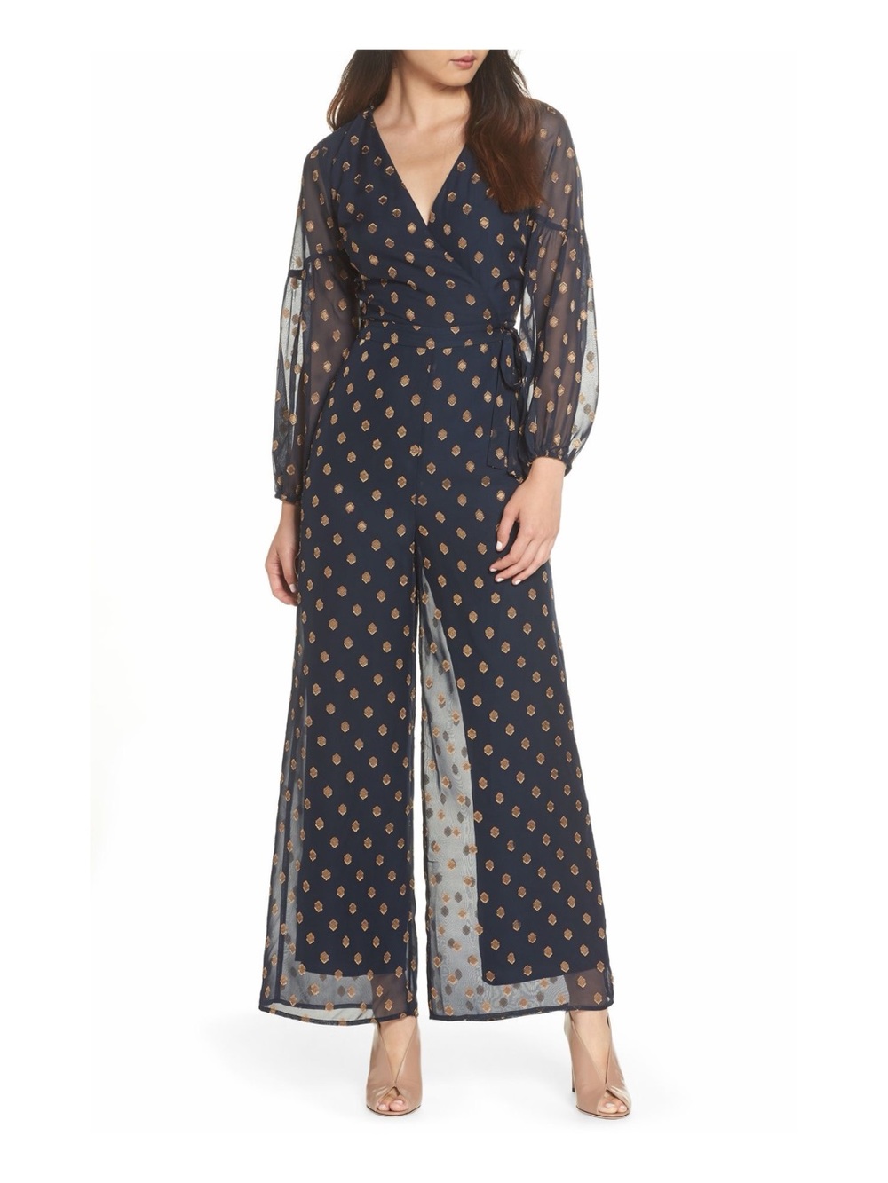 ★ Ali & Jay (Anthropologie) NWT Spring Wedding Guest Femenine Jumpsuit - Blue ★